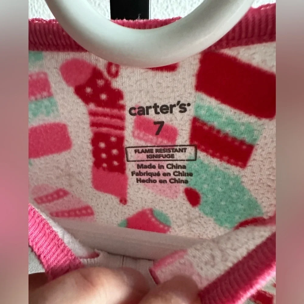 Cozy Kids Pajamas with Fun Patterns size 7